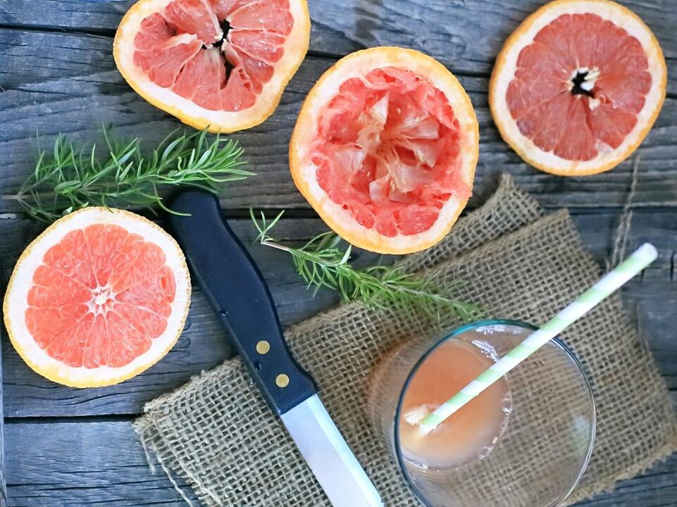 Grapefruit effectively stimulates fat burning in the body