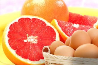 Eggs and grapefruit for weight loss